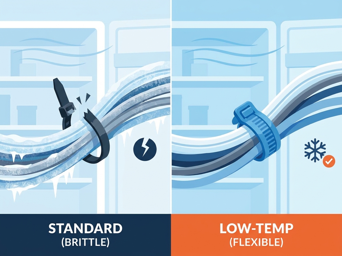 Low-Temperature Cable Ties in Cold Storage